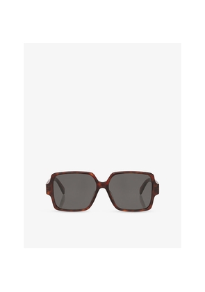 Womens Celine Cl40316U Triomphe Square-Frame Acetate Sunglasses
