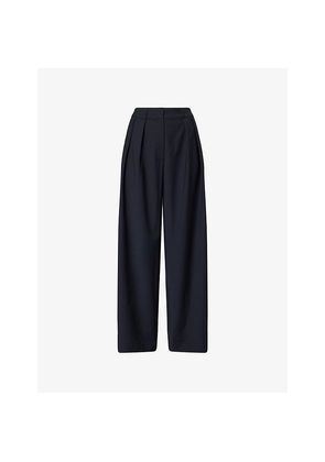 Womens The Frankie Shop Ripley Pleated Woven Trousers
