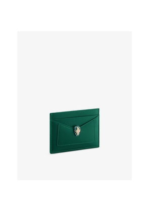 Womens Bvlgari Serpenti Forever Leather Card Holder