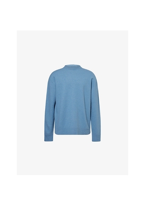 Mens Jil Sander Relaxed-Fit Crewneck Wool-Knit Jumper