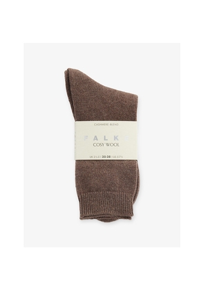 Womens Falke Cosy Calf-Length Knit Socks