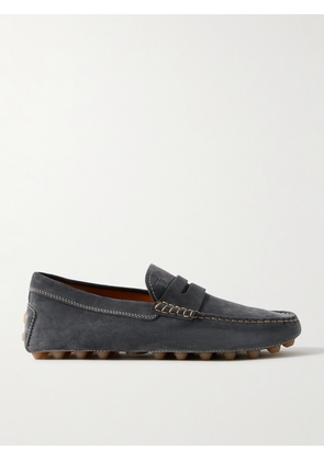 Tod's - Gommino Suede Driving Shoes - Men - Blue - UK 7