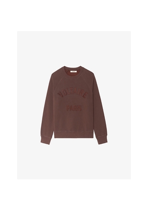 Womens Zadig&Voltaire Branded Round-Neck Cotton-Blend Sweatshirt