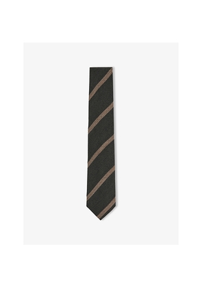 Mens Reiss Sante Striped Wool and Silk Tie