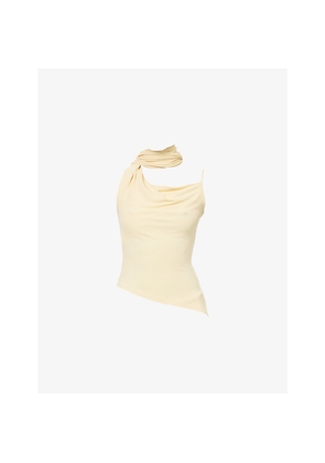 Womens Aya Muse Asymmetrical Scarf Top