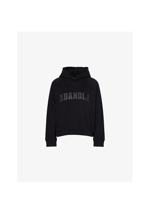 Womens Adanola Varsity Loose-Fit Cotton-Blend Hoodie