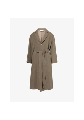 Mens Fear Of God Single-Breasted Relaxed-Fit Wool Coat