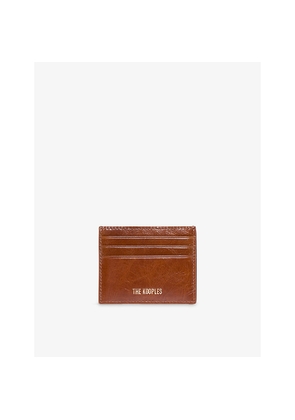 Womens The Kooples Amelia Logo-Embossed Leather Card Holder