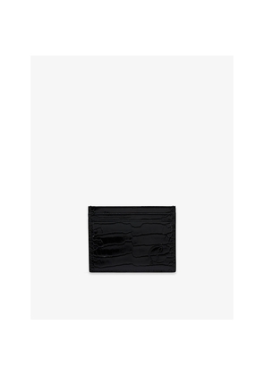 Mens Christian Louboutin Mooncrest Embossed Leather Card Holder