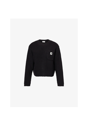 Womens Carhartt WIP Mira Logo-Patch Knit Jumper