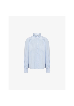 Womens Me And Em Super Soft Micro-Cord Cotton-Blend Blouse