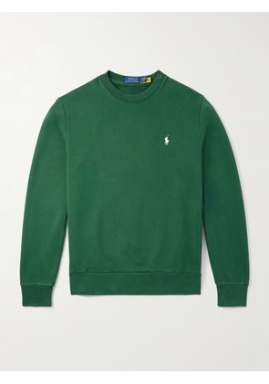 Polo Ralph Lauren - Logo-Embroidered Cotton-Jersey Sweatshirt - Men - Green - XS