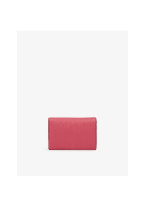 Womens Smythson Panama Folded Leather Card Case