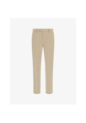 Mens Boggi Milano Regular-Fit Straight-Leg Stretch Cotton Trousers