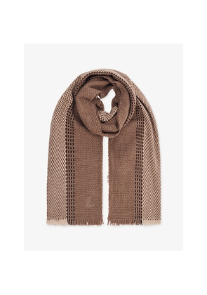 Womens Reiss Vivienne Textured Wool and Cashmere-Blend Scarf