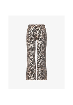 Womens Ganni Betzy Cropped Denim Jeans