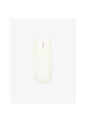 Mens Rick Owens Pony Scoop-Neck Wool-Silk Blend Tank Top