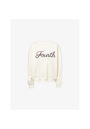 Womens 4th & Reckless Amba Relaxed-Fit Cotton-Jersey Sweatshirt