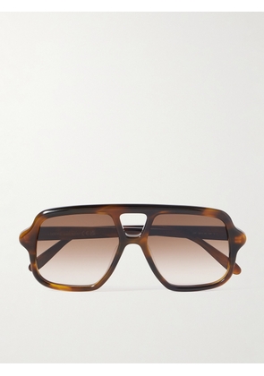 LOEWE - Aviator-Style Tortoiseshell Acetate Sunglasses - Men - Tortoiseshell