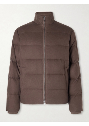 Zegna - Quilted Oasi Cashmere Down Jacket - Men - Brown - IT 46