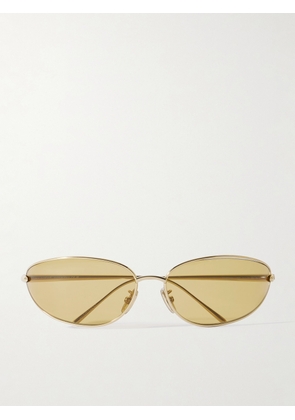 LOEWE - Oval-Frame Gold-Tone Sunglasses - Men - Gold