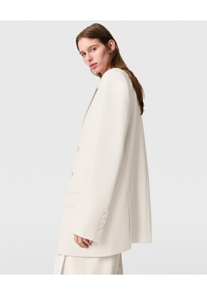 Stella McCartney - Oversized Double-Breasted Blazer, Woman, Beige, Size: 34