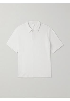 SSAM - Cotton and Silk-Blend Piqué Polo Shirt - Men - White - S