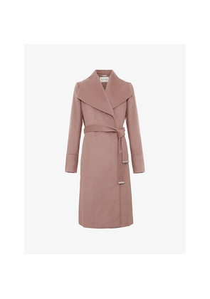 Womens Phase Eight Nicci Belted Wool-Blend Coat