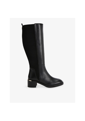 Womens Carvela Liberty Leather Heeled Knee-High Boots