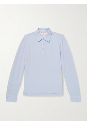Orlebar Brown - Garfield Organic Cotton-Piqué Polo Shirt - Men - Blue - S