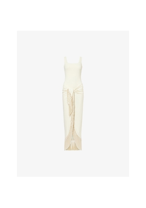 Womens Taller Marmo Lido Fringed Two-Piece Swimsuit