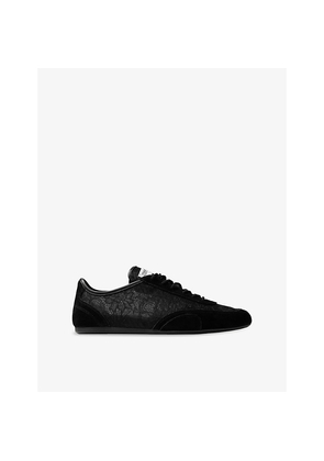 Womens Jimmy Choo Sunny Lace and Suede Trainers