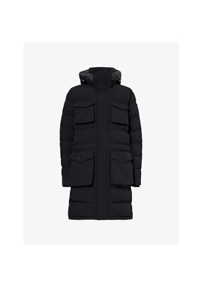 Mens Sandbanks Branksome Hooded Long Puffer Coat