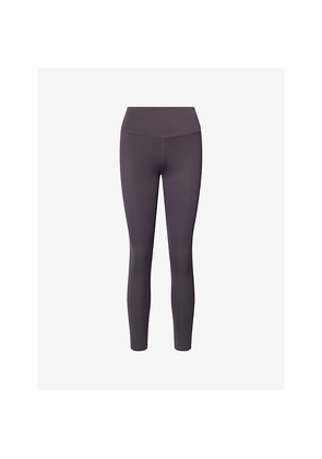 Womens L.A-Space High-Waisted Embroidered-Logo Stretch-Jersey Leggings