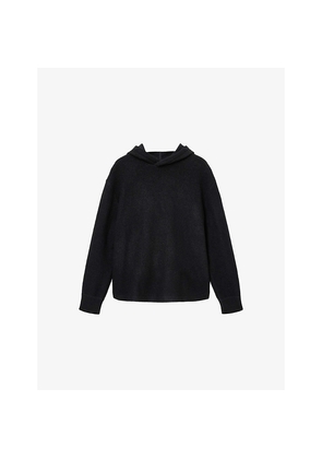 Mens Allsaints Marko Relaxed-Fit Merino-Wool Hoody