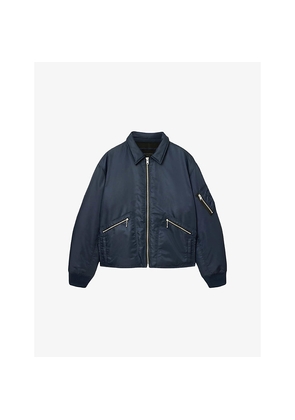 Mens Allsaints Fallon Oversized Shell Bomber Jacket
