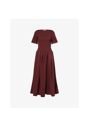 Womens Amy Lynn Beatrix Short-Sleeves Woven Maxi Dress