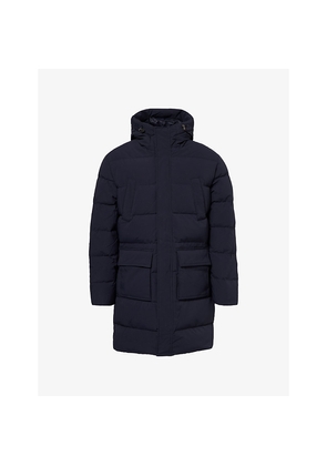Mens Arne Hooded Mid-Length Padded Parka