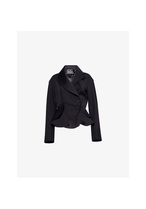Womens Vivienne Westwood Stormy Peplum Wool Jacket
