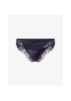 Womens Aubade Satin Memories Lace and Satin Briefs