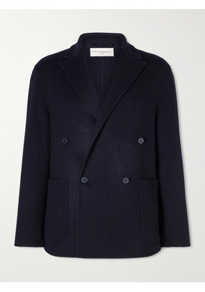 Officine Générale - Maxwell Double-Breasted Wool Suit Jacket - Men - Blue - IT 46