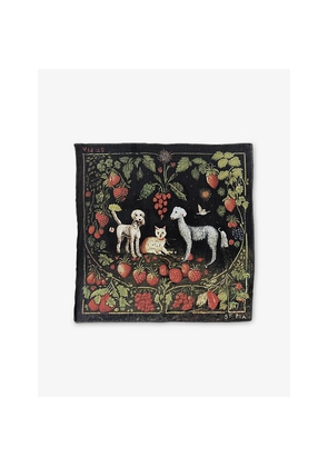 Womens St.Pia Berry Bff Small Cotton Pet and Human Bandana