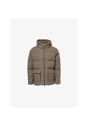 Mens Arne Hooded Short Puffer Parka