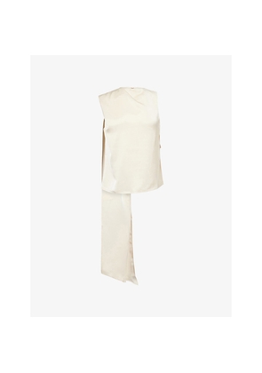 Womens Pretty Lavish Breya Scarf Woven Top