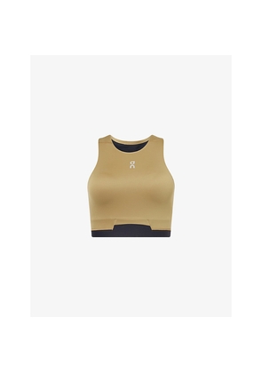 Womens On Train 2-In-1 Crop Workout Top