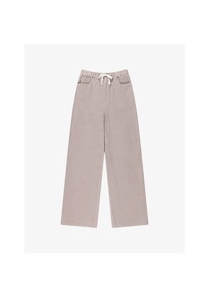 Womens Ro&Zo Barrel Tie-Waist Cord Trousers