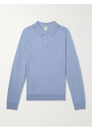Paul Smith - Merino Wool Polo Shirt - Men - Blue - S
