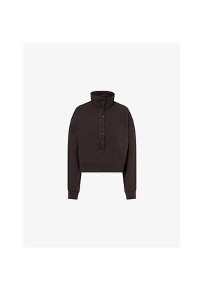 Womens Citizens Of Humanity Mirelle Funnel-Neck Cotton-Jersey Sweatshirt