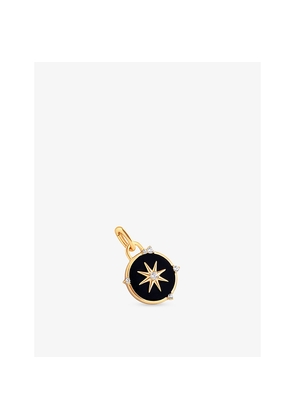 Womens Astrid & Miyu Star 18ct Yellow Gold Plated, Sterling-Silver and Cubic Zirconia Clip Charm
