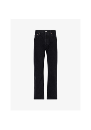 Mens Agolde Magnus Baggy Tapred-Leg Cotton-Corduroy Jeans